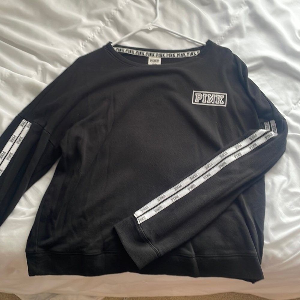 Victorias Secret Pink Semi Crop Sweater Medium